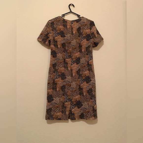 Silk Animal Print Business Casual Dress - Picture 4 of 15